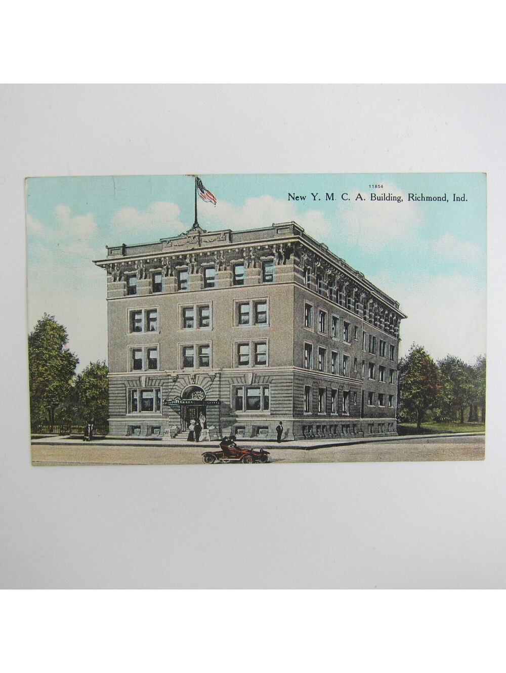 Richmond Indiana Postcard New YMCA Building Antique 1909